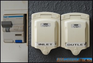 MCB/RCD and power inlets