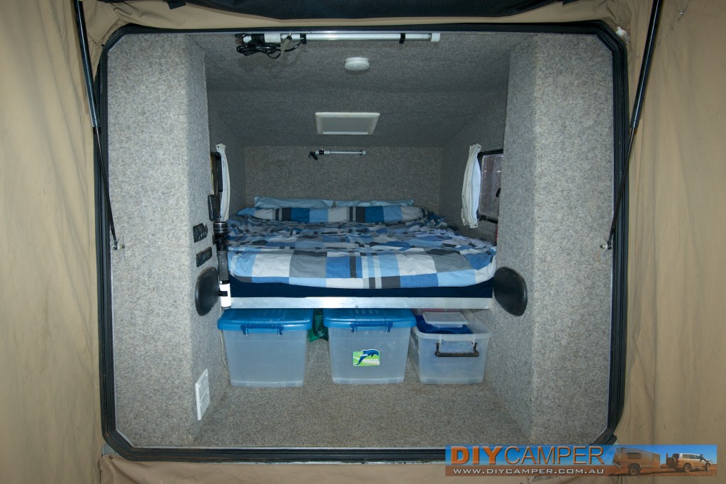 Camper trailer interior